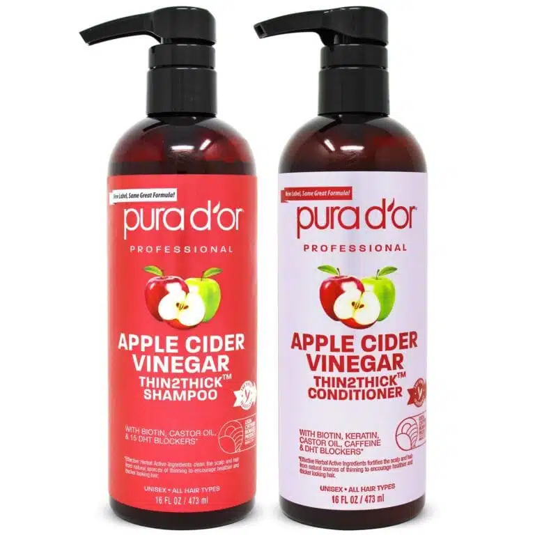 Pura D’or Apple Cider Vinegar Thin2Thick Shampoo and Conditioner Set ($25.99)