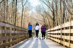 Three women walk their way to better health