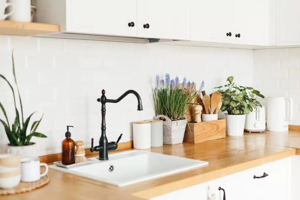 Eco-friendly kitchen in Scandinavian style