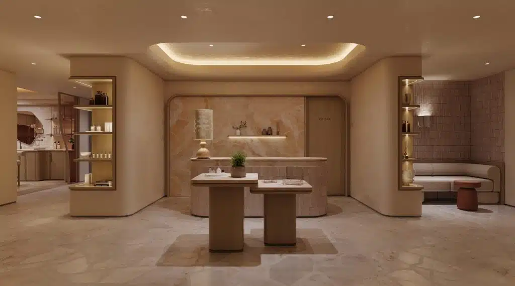 Spa reception at Six Senses Milan