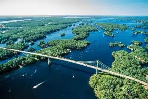 The Thousand Islands...an aerial view