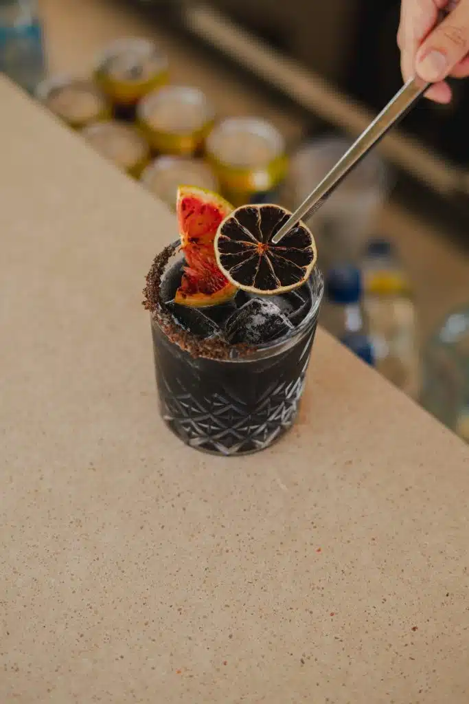 Breathless black soul margarita mocktail 2