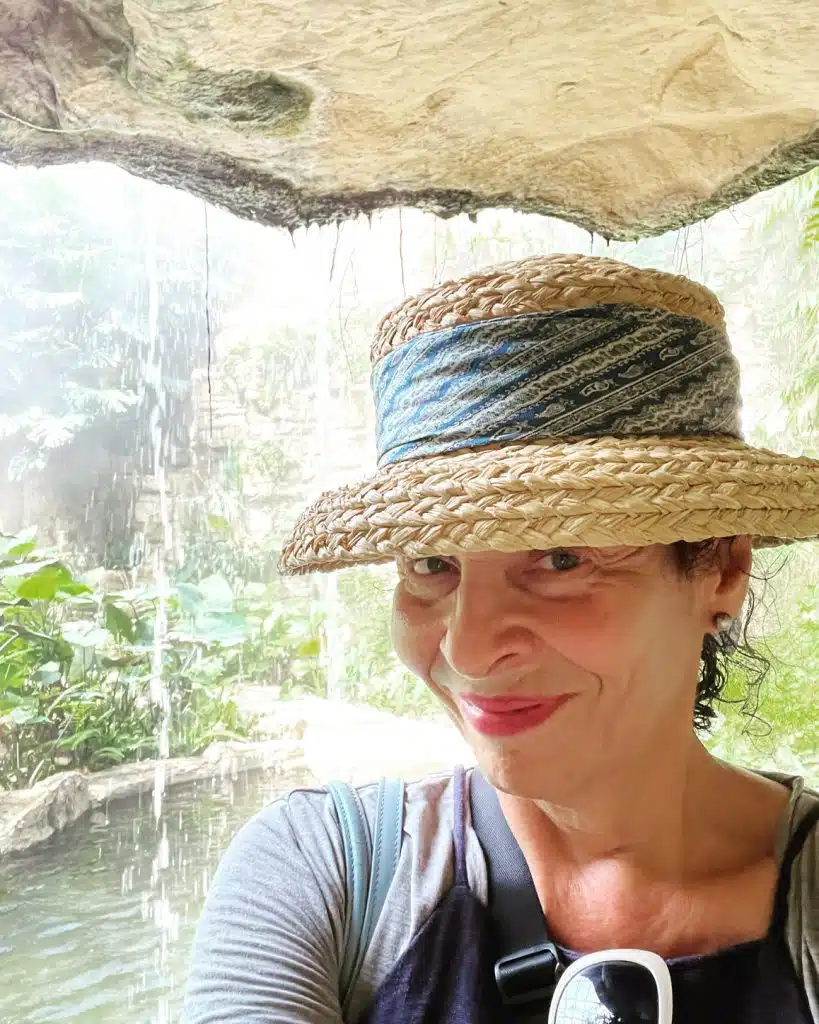 Rona Berg wearing a hat